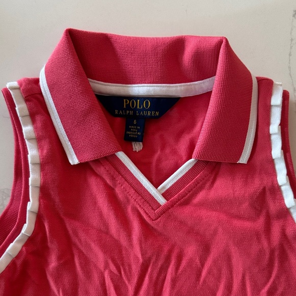 Polo by Ralph Lauren Kids Pink Sleeveless Polo - Picture 2 of 3